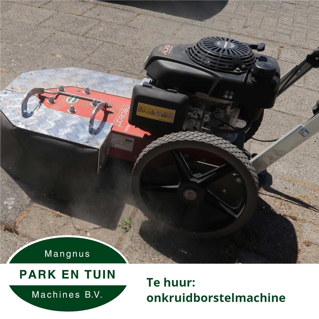 Huur onze onkruidborstel machine en verwijder snel en eenvoudig al het onkruid!