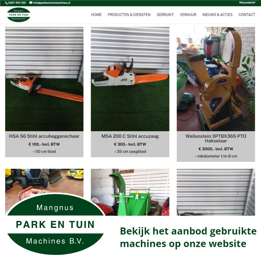 Wist je dat we ook goede gebruikte machines verkopen?