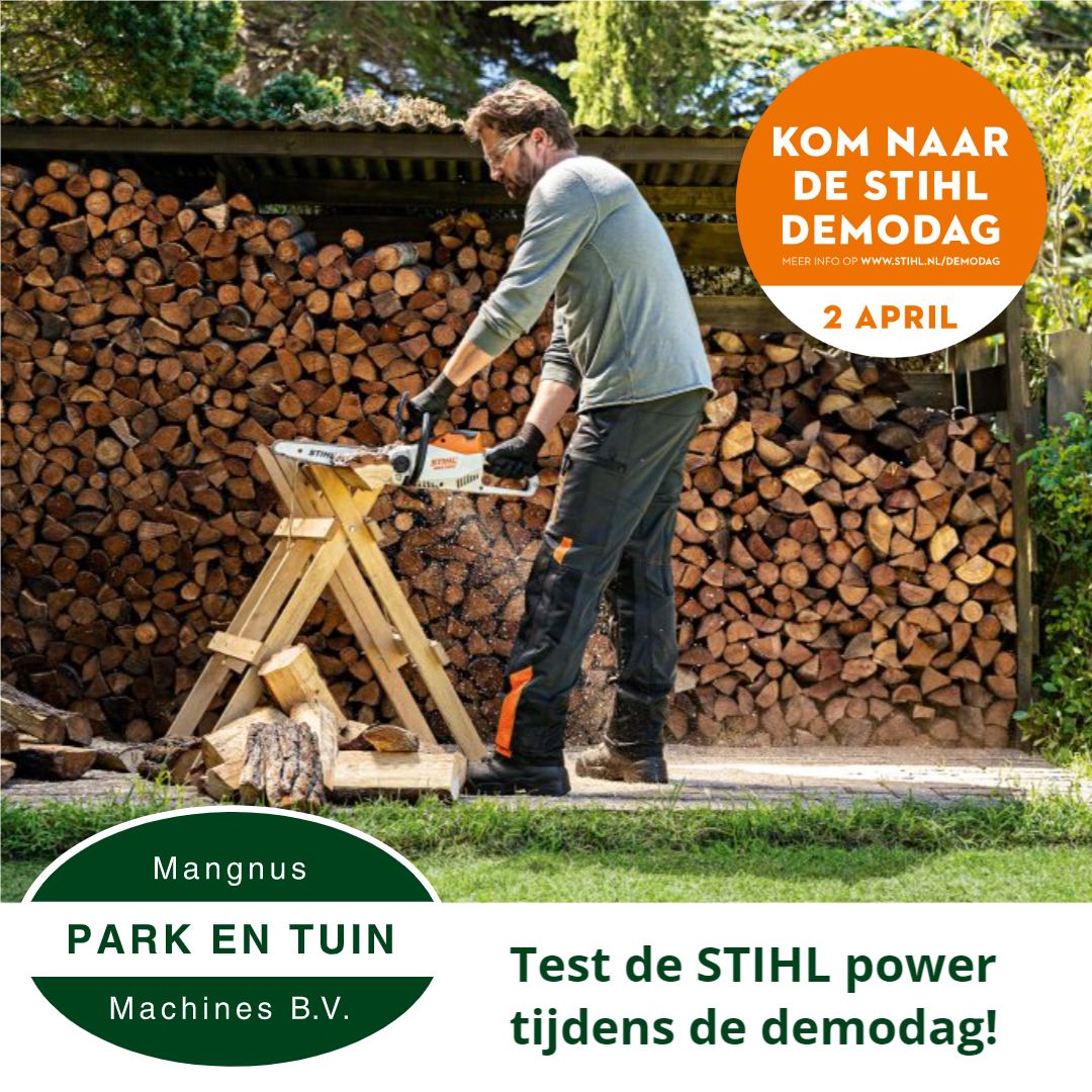 Test de STIHL tuinmachines tijdens de demodag op 2 april!