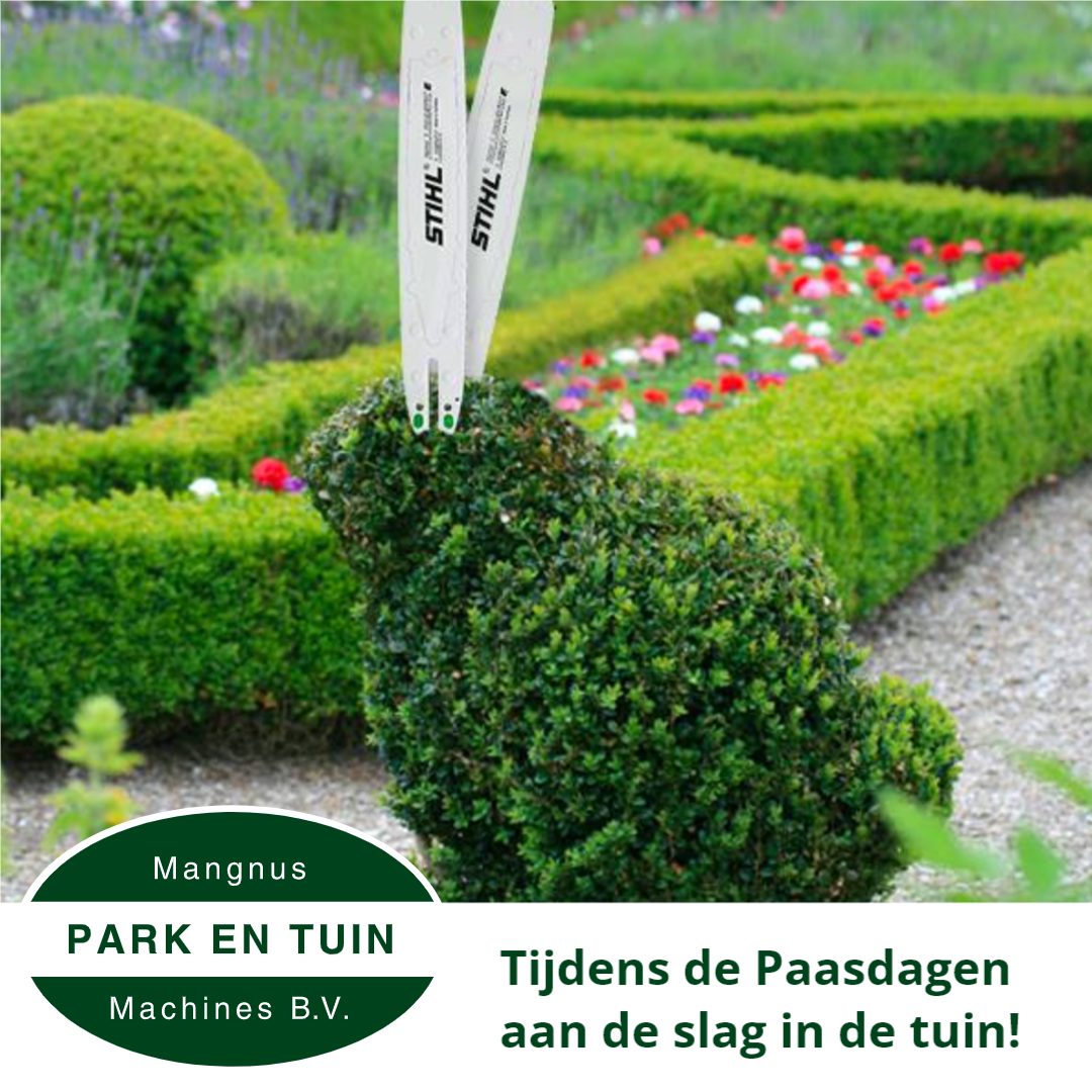 De tuin in met de Paasdagen!