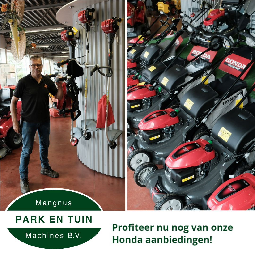 Korting op diverse Honda tuinmachines!