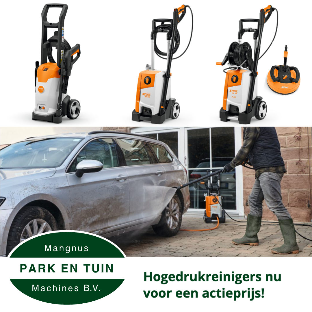 Moeiteloos terras, tuinmeubels en voertuigen reinigen!