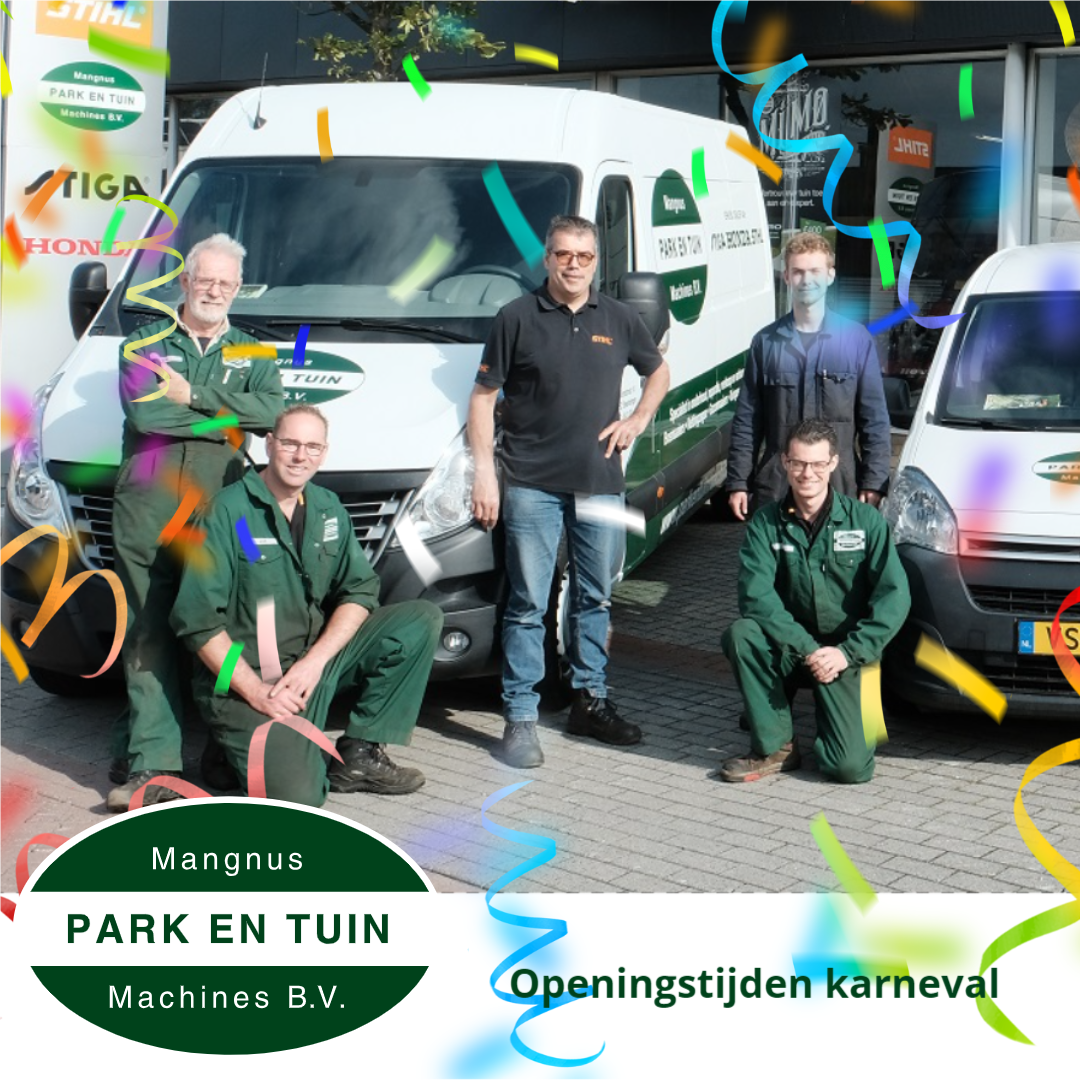 Aangepaste openingstijden carnaval!