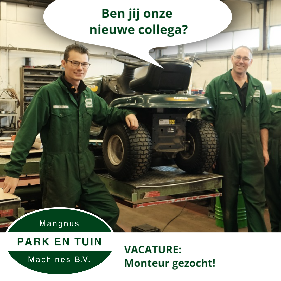 Wij zoeken een monteur tuinmachines