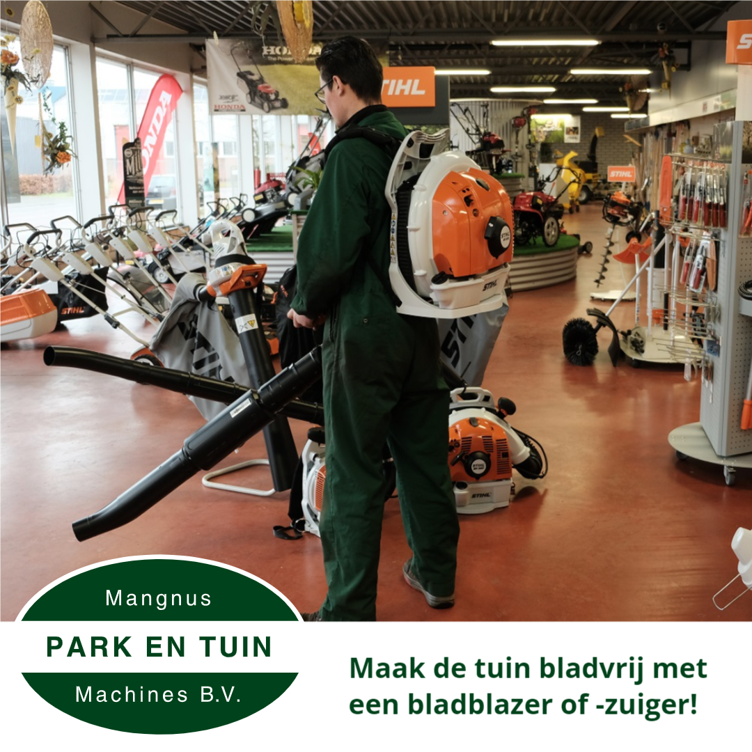 Bladeren opruimen? Pak de bladblazer of bladzuiger!