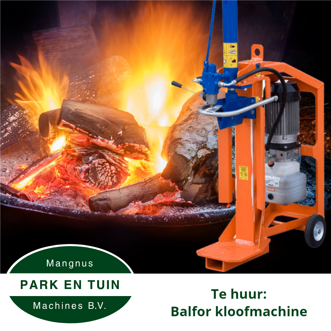 Hout kloven? Huur onze kloofmachine!