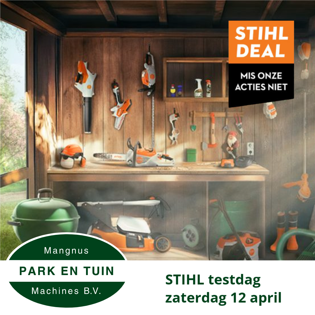 Kom zaterdag 12 april naar de STIHL testdag!