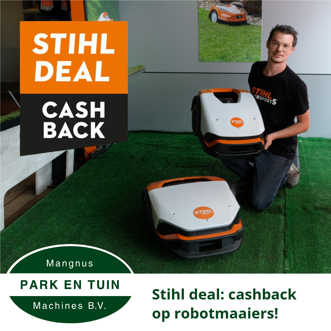 Cashback deals op de Stihl robotmaaiers
